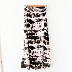 Bundle 4 ($10 items for $20) Mossimo Tie-Dye Maxi Skirt | black + white